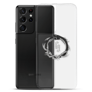 funda transparente de samsung con logotipo