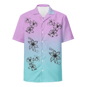 camiseta gradiente de playa